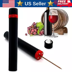 Air Pressure Pump Wine Bottle Opener Portable Pin Stainless Steel Cork Remover - Picture 1 of 10