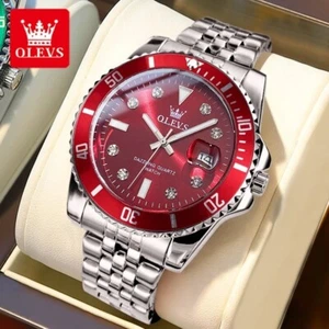 OLEVS 9809 Herren Quarzuhr – Luxus, wasserdicht, Datum, drehbare Lünette - Bild 1 von 6
