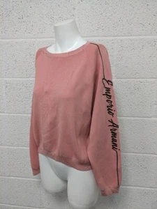 Emporio Armani Jumper Sweater Pink - Size 44 / L / UK 12 - Picture 1 of 10