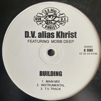 D.V. ALIAS KHRIST + MOBB DEEP - BUILDING / MOVE (12")  1997!!  RARE!!!  HAVOC!!! - Image 1 of 2