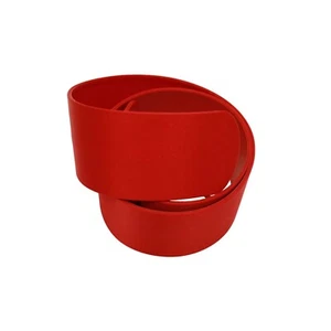 Alexander mcQueen Red Leather Snap Button Women's Waist BELT Size S - Picture 1 of 6