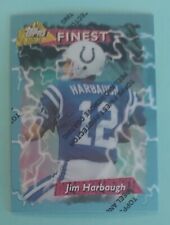 1995 Topps Finest JIM HARBAUGH #96 w/coating Indianapolis Colts HOF Michigan 