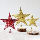 Surmatelas d'arbre de Noël étincelant 20 cm décoration de Noël paillettes bl