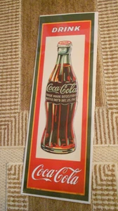 DRINK COCA COLA 11.75" X 36" POSTER-EXCELLENT - Picture 1 of 5