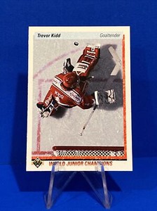 1990-91 Upper Deck Trevor Kidd Rookie Card #463 Calgary Flames Goalie RC 🔥📈