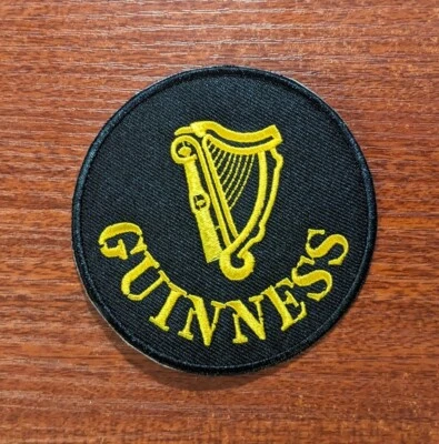 Guinness Patch Beer Spirits Irish Dry Stout Embroidered Iron On Patch 3.35"