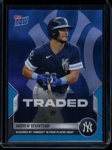2022 Topps Now #609 Andrew Benintendi Traded Blue Parallel Card #d 36/49 - Picture 1 of 2