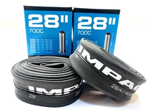xTWO IMPAC 28" 700 28-45C InnerTubes 40mm Schrader CarValve Premium Schwalbe - Picture 1 of 8