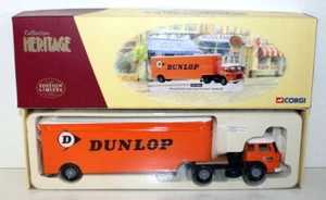 CORGI 1/50 - CORGI HERITAGE EX70904 RENAULT JL20 ET REMORQUE FRUEHAUF - DUNLOP - Picture 1 of 3
