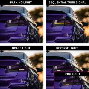 Conjunto completo de luces traseras LED para BMW Serie 3 F30 F35 2013-18, RGB - Imagen 1 de 12
