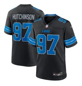 Neu Erwachsene XXLarge Aidan Hutchinson Detroit Lions #97 schwarz Trikot - Bild 1 von 1
