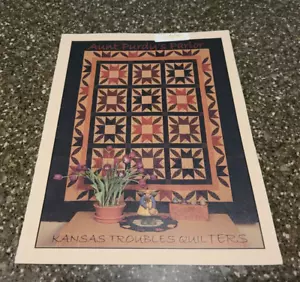 Folleto de patrón de edredón Aunt Purdy's Parlor Kansas Troubles - Imagen 1 de 4