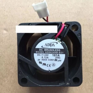 For ADDA AD0424HB-B31 4028 0.12A 24V 2 wire inverter fan - Photo 1/4