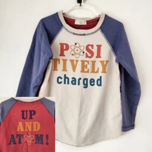 Peek Long Sleeve Shirt Tee T-Shirt Colorful Science "Positively Charged" Boys 4/ - Picture 1 of 9