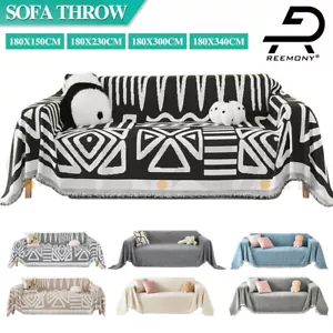 Thick Boho Couch Cover Chenille Anti-Scratch Sofa Cover Washable Couch Protector - Picture 1 of 52