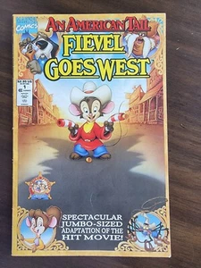 1991 An American Tail Fievel Goes West #1 Comic Book Jumbo Sized Adaptation - Picture 1 of 6