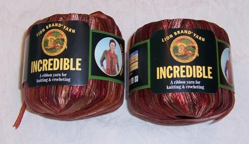 5 50g Balls Lion BRAND Incredible Yarn Autumn Leaves