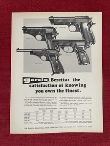 Beretta 1971 Printanzeige Kurzwaffe Modelle 90, 951, 70er & 70T Werbung - Bild 1 von 3