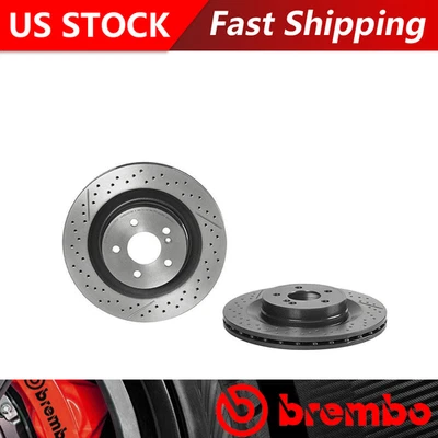 Se adapta a rotores de freno recubiertos traseros Mercedes-Benz C63 AMG 2008-2015 - Brembo OE Foto 1 de 4