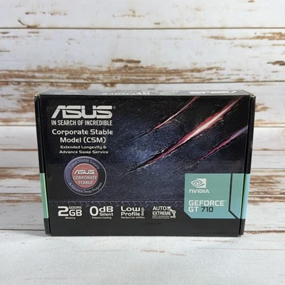 ASUS GeForce GT710-SL-2GD5-CSM 2GB GDDR5 Video Graphics Card GPU - Image 1 of 4