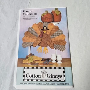 Turkey Centerpiece Pattern Cotton Ginnys Thanksgiving Holiday Decor Napkins - Picture 1 of 1