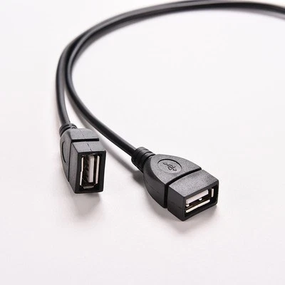 Ricambio Cavo USB Trasferimento Alimentazione Y Sdoppiatore Connettore Nero Gadg - Immagine 1 di 4