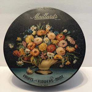 Vintage Maillards Früchte & Blumen in neuwertiger Bonbondose - Bild 1 von 10