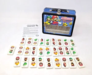 Vintage 2004 Nintendo Super Mario Super Size Dominoes latta da collezione COMPLETO - Foto 1 di 6