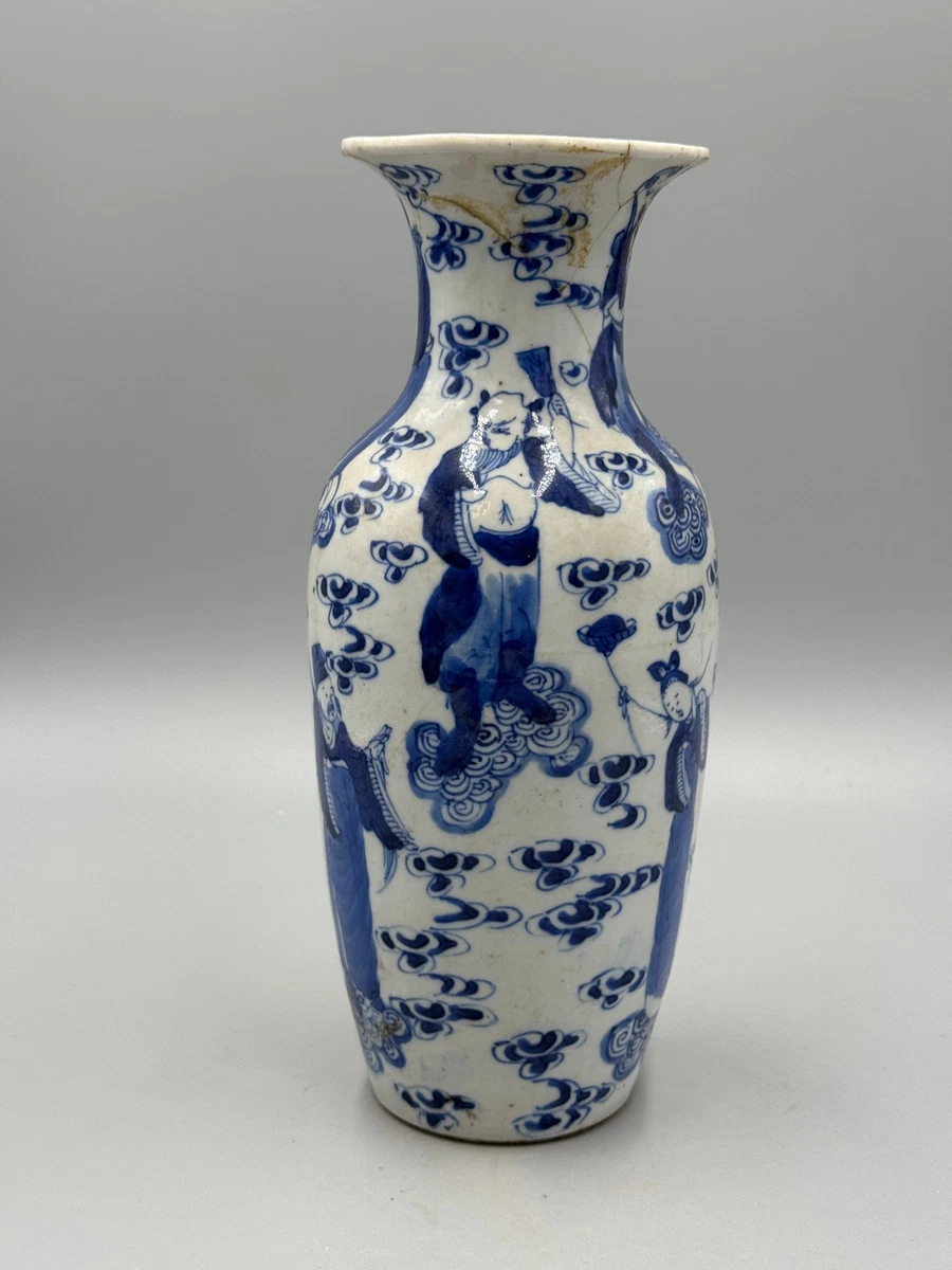 陶瓷蓝色1850-1899 中国古董花瓶| eBay