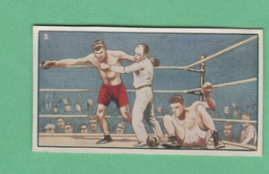 1935 D.C. Thomson The Wizard Famous Fights Jack Dempsey   Boxing  Card.. rare