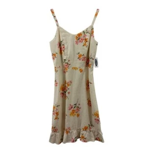 Nuevo con etiquetas Vestido para mujer Old Navy mezcla de lino floral sin mangas talla XS - Imagen 1 de 5