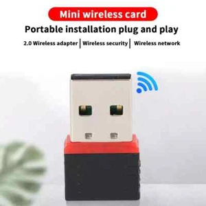 1000mbps Mini USB WiFi Dongle 802.11 B/G/N Wireless Network Adapter Laptop PC UK - Zdjęcie 1 z 6