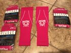 4 Pairs Bitly Sports Premium Graduated Calf Compression Sleeves Pink Large NEW