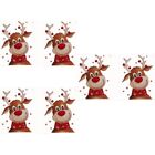 6 PCS Sublimation Film Christmas Elk Patch Appliques