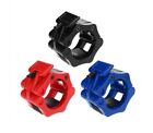 Olympic Barbell Clamps 2 inch Quick Release Red Pair of Locking 2"