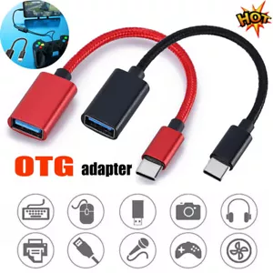USB-C 3.1 Type C Male to USB 3.0 Type A Female OTG Adapter Converter Cable Cord - Picture 1 of 14