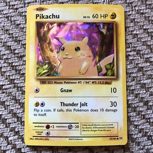 Pikachu Karte HOLO 2016 35/108 LV. 12 60 PS - Bild 1 von 7