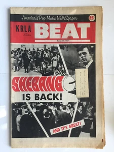 KRLA Beat Vintage Music March 11 1967 Shebang MONKEES BEATLES Lovin Spoonful WOW - Picture 1 of 6