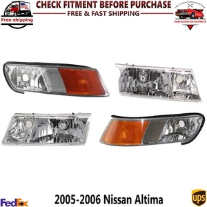 Headlight + Corner Lamp Driver and Passenger Side For 1998-2002 Grand Marquis - Picture 1 of 13
