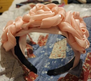 Pink Rosette Headband - Picture 1 of 4