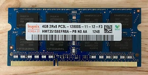 4GB PC3L-12800s DDR3-1600MHz 2Rx8 Non-ECC Hynix HMT351S6EFR8A-PB -TESTED - Picture 1 of 2
