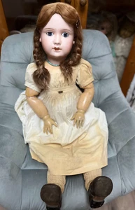 Rarität ANTIKE PUPPE von LIMOGES JEAN BOYER 14 , gr. 80 cm - Bild 1 von 7