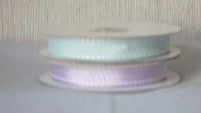 SALE!! 2 - 1/2" GROSGRAIN  RIBBONS - ASSORTED SIDE STITCHED - 1 YARD @ - image 1 of 3