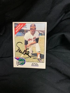 Paul Blair 1992 MCI Autograph Card Baltimore Orioles #6 Free Shippng Bnfts Chrty - Picture 1 of 4