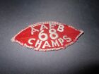 Vintage 1968 FOOTBALL CHAMPS PATCH AAFB Anderson Air Force BASE Guam