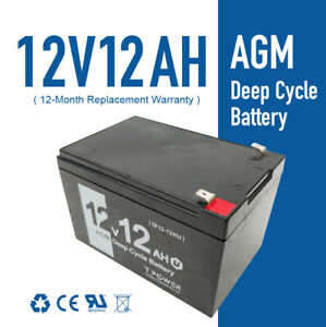 Brand NEW 12V 12AH Sealed Lead-Acid AGM Battery 4 UPS Solar Power Scooter eBike