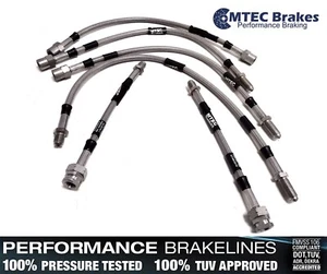 Ford Focus ST170 01-03 FRONT REAR KIT MTEC Performance Braided Brake Hoses - Picture 1 of 9