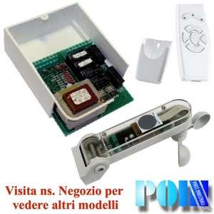 KIT CENTRALE TENDE DA SOLE x 2 MOTORI CON SENSORE SOLE VENTO PIOGGIA + TRASMETT. - Foto 1 di 1