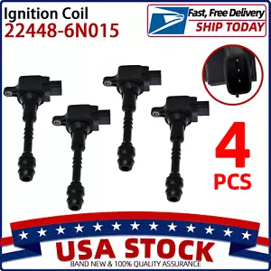 4pcs OEM 22448-6N015 Ignition Coils Compatible for Nissan Almera Sentra 1.8L L4 - Picture 1 of 12
