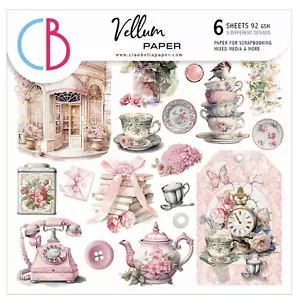 Ciao Bella Timeless Memories 6"x 6" Pergament pingelig geschnitten Set Blumen Pergament Papier - Bild 1 von 7
